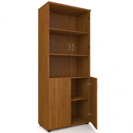 Шкаф для документов с тонированными стеклами Р.Ш-4СТ Дуб Сонома светлый_1