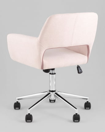 Стул офисный ROSS рогожка светло-розовый_4