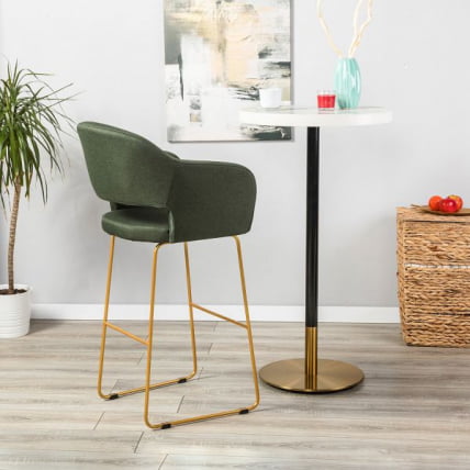 Кресло Бар Oscar Б темно-зеленый/Линк золото_4