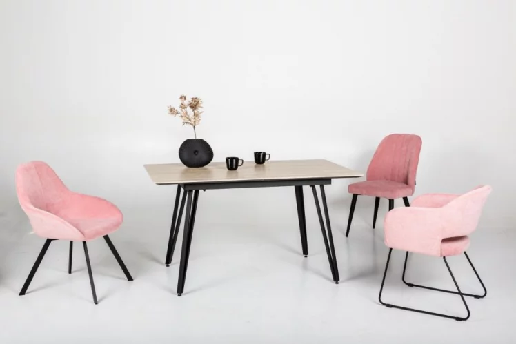 Стол раскладной Диего 140-180 white Мрамор бьянко_3