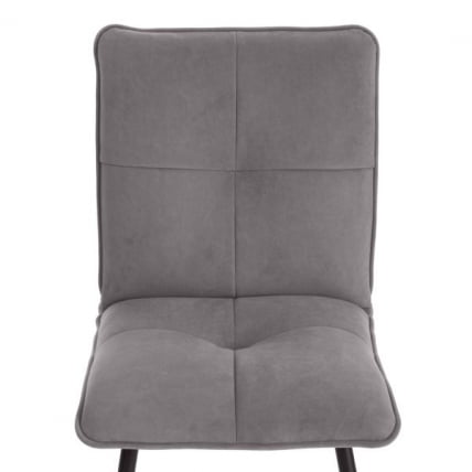 Стул обеденный Sweet LT, велюр, серый/черный, 29, 41х55х88 см_7