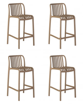 Стул полубарный ДОБРИН CХЛОЕ (бежевый) 4 шт / DOBRIN CHLOE_0