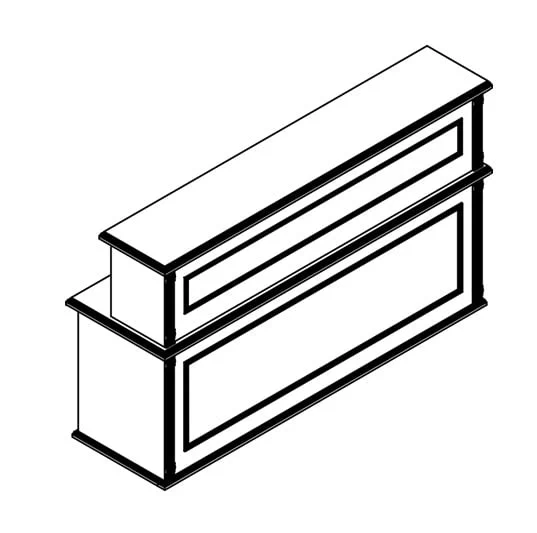 Комплект мебели для ресепшен Raut 02 Дуб девон_4