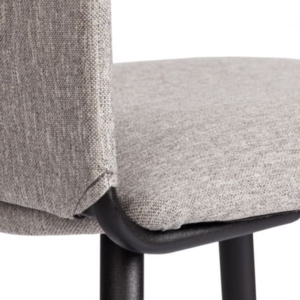 Стул обеденный La Rousse (2 шт. в упаковке) NEW, ткань рогожка, темно-серый, F68, 45х55х93 см_11