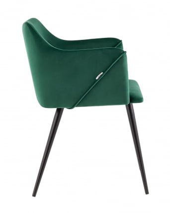 Стул с подлокотниками Джоэл велюр Зеленый_3