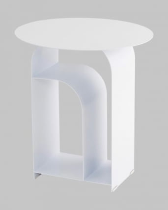 Журнальный столик Arwel металл белый_3