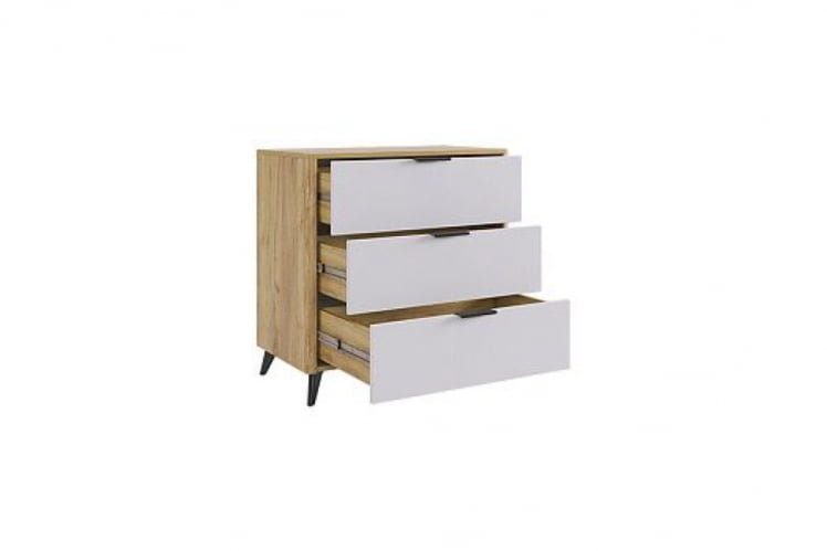 Комод Адам MSA-02 дуб крафт золотой/белое дерево_2