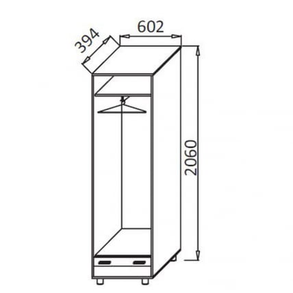 Набор для прихожей Визит - 11 Черный глянец Индиан эбони_3