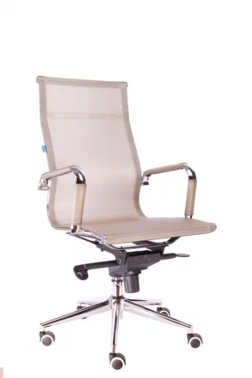 Кресло руководителя Opera M сетка Золотой_3