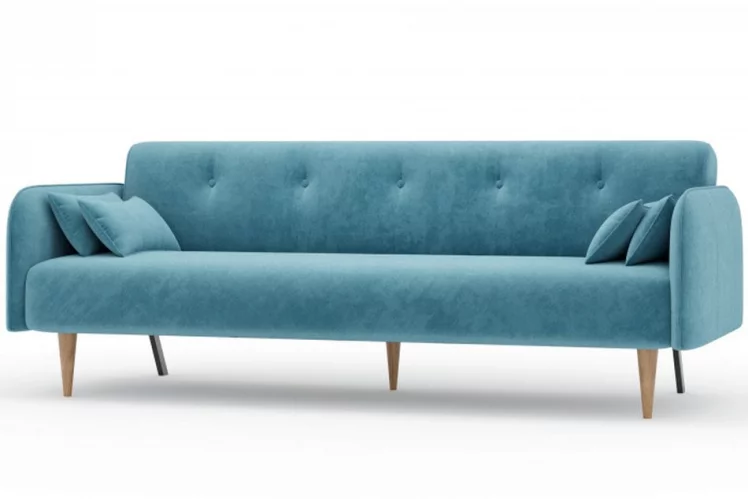 Диван трёхместный Бьерн ЛД 307.010.000 Светло-голубой_1