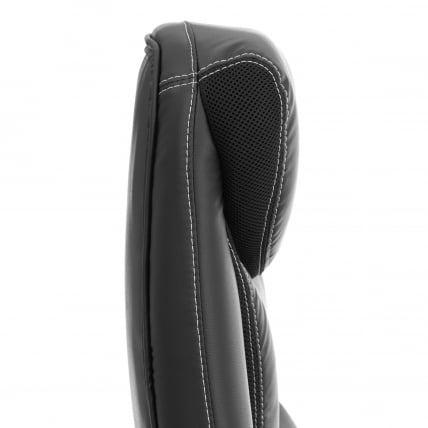 Кресло руководителя Cambridge metalBL кож/зам/ткань, черный/черный, 36-6/11_10