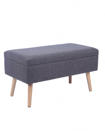 Банкетка Сторми с ящиком темно-серый_0