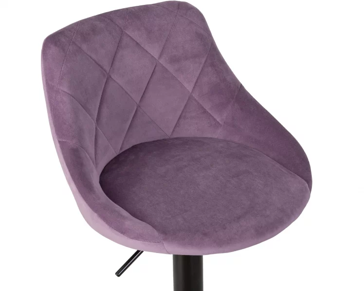 Стул барный DOBRIN LOGAN BLACK Пудрово-сиреневый велюр MJ9-52_6