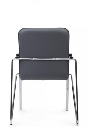 Стул Самба с деревянными подлокотниками SMB-02H Хром гальв. Серый_3