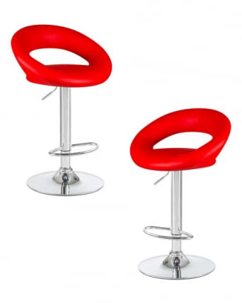 Стул барный DOBRIN MIRA (красный) 2 шт_0