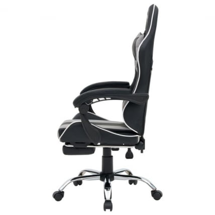 Кресло компьютерное CROMEX (КРОМЕКС) Wave GM-145 экокожа черное/серое_8