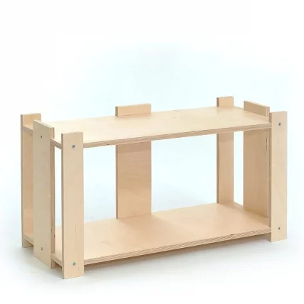 Полка 2-х ярусная 242320 Некрашенная_0