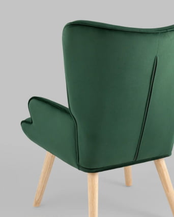 Кресло Хью велюр Темно-зеленый_3