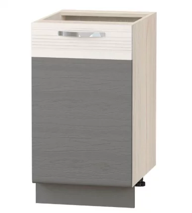 Напольный шкаф (лев/прав) Графит 74.72 Сосна Астрид/Ваниль/Графит_0