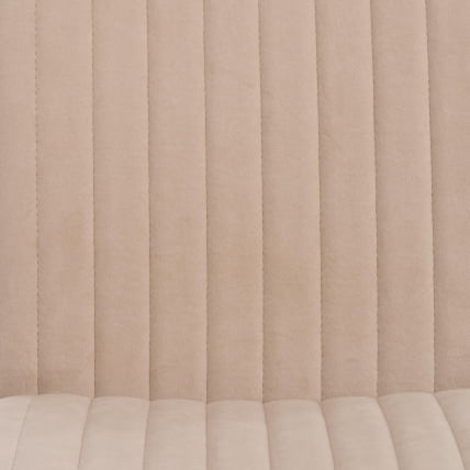 Стул обеденный Monte Carlo флок , 50х55х93, бежевый/черный, 7_6