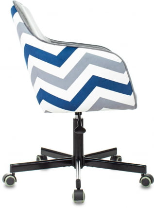 Кресло для оператора Бюрократ CH-380M Серая жемчужина зигзаг_2
