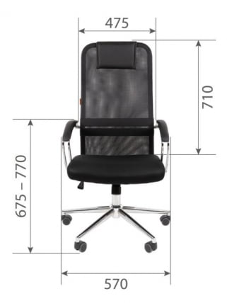 Кресло руководителя CHAIRMAN 612 Черный_15