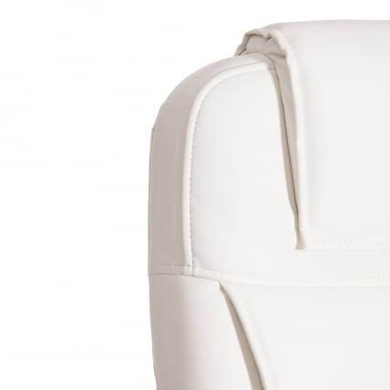 Кресло BERGAMO хром (22) кож/зам, белый, 36-01_12