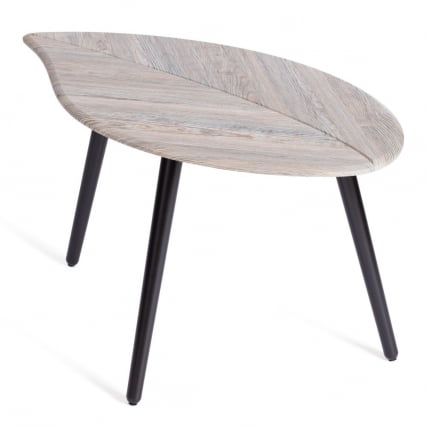 Журнальный стол RIMMINI мдф, 77х78х50,4 см, скания темный/черный_2