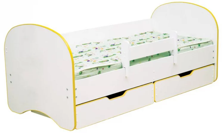 Кровать детская Радуга с 2-мя ящиками 800*1900 Синий_0