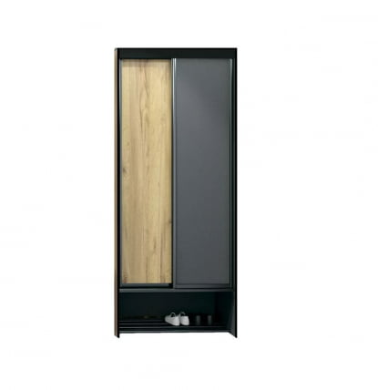 Шкаф-купе Ольга-Лофт 10.1 Дуб Крафт золотой Темно-серый_0