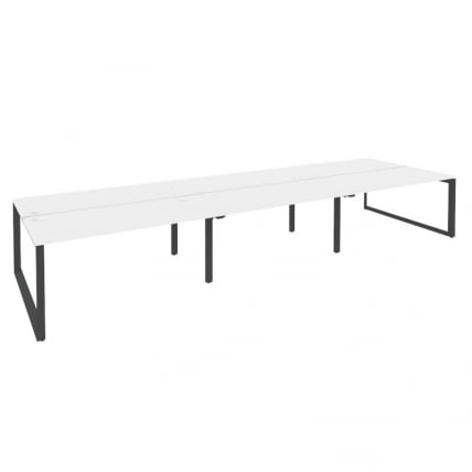 Рабочая станция на О-образном м/к ONIX O.MO-D.RS-6.4.7 Белый Бриллиант/Антрацит_0