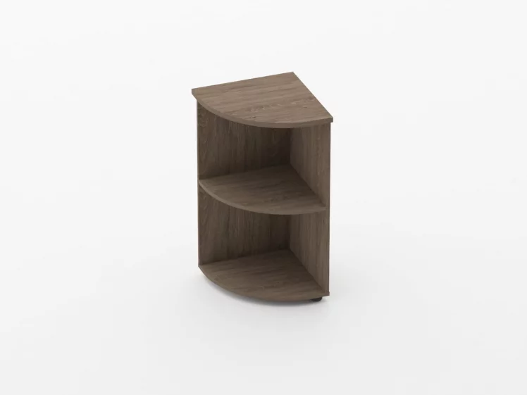 Стеллаж угловой низкий Glassy 6.08.20 Дуб Верцаска_0