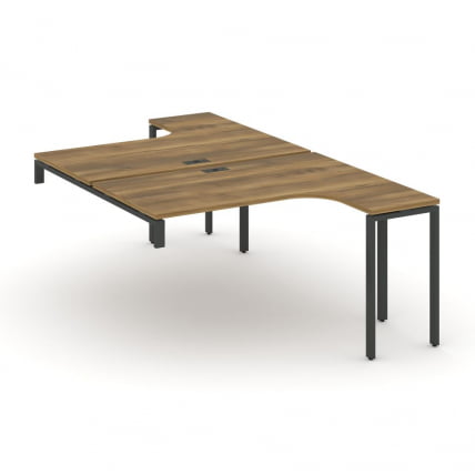 Рабочая станция-надставка на опорные тумбы CONCEPT CN.DSAN-004 Сандал Янтарный Антрацит_0