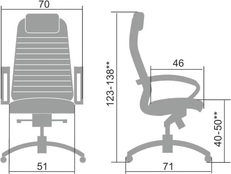 Кресло руководителя Samurai KL-1.04 Темно-коричневый_4