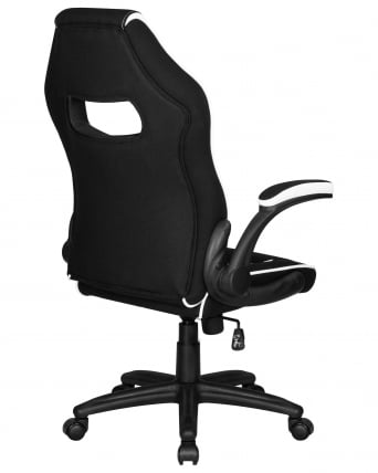 Кресло игровое DOBRIN RICK (черно-белый)_3