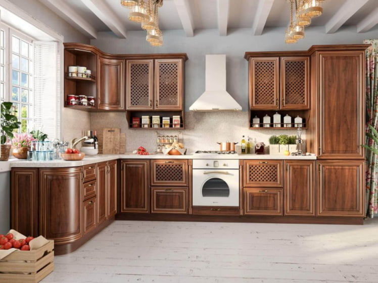 Тумба кухонная 300 Кантри ЛД 235.014.000 Ноче Таволато_1