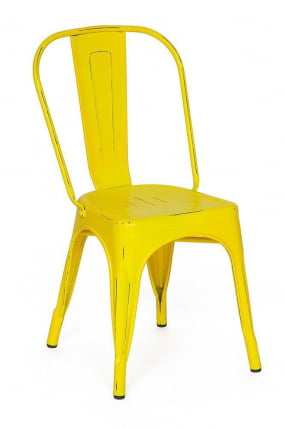 Стул LOFT CHAIR (mod. 012) металл, 45*35*85см, желтый/yellow vintage_0