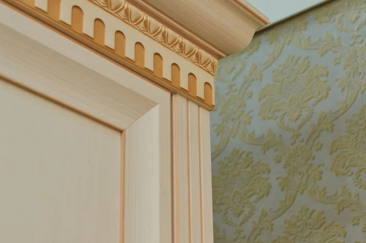 Комплект мебели для спальни Марлен №7 Кремовый белый Патина_2