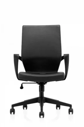 Кресло офисное СОЮЗ LB Черная экокожа_0
