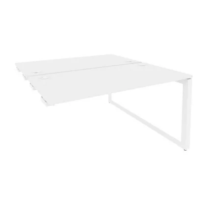 Стол-приставка двойной на О-образном м/к к опорым элем. ONIX O.MO-D.SPR-3.7 Белый Бриллиант_0