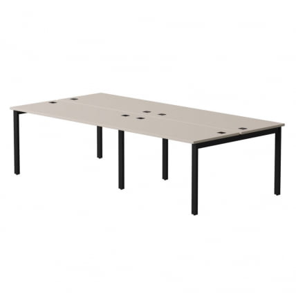 Бенч-система на 4 места на металлокаркасе, опоры 45 гр Everprof EVO 254S0 (3160) Кашемир Черный_0