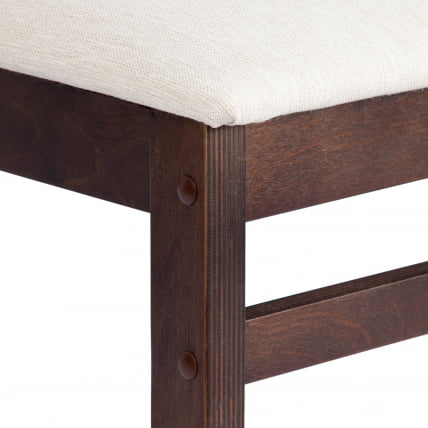 Стул ROSARIO Многослойная фанера, 39 х 39 х 99 см, Cappuchino, ткань бежевая (81/10)_9