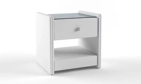 Тумба прикроватная с 1-м ящиком Белая_68404_0