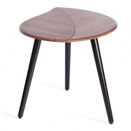 Журнальный стол RIMMINI мдф, 77х78х50,4 см, орех кантри/черный_2