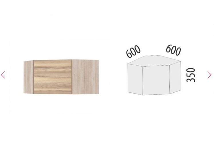 Антресоль угловая (лев/прав) Бруклин 101.108.1_7