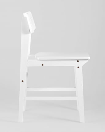 Стул ODEN WOOD x2 из массива гевеи Белый_2