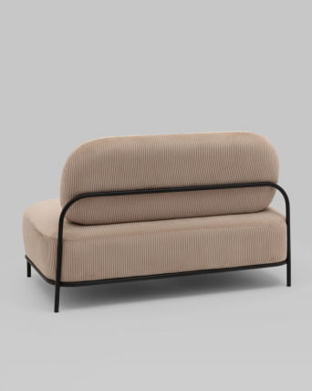 Диван Стоун велюр рельефный бежевый_1