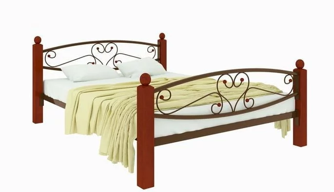 Кровать Каролина Lux plus 1400х2000 Коричневая_0