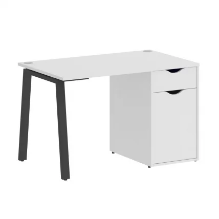 Стол письменный HOME OFFICE VR.SP-3-118.1.A Белый/Антрацит металл_0