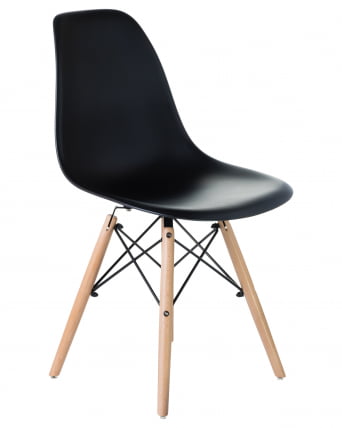 Стул обеденный DOBRIN DSW (ножки светлый бук, цвет чёрный (B-03)) 4 шт_2